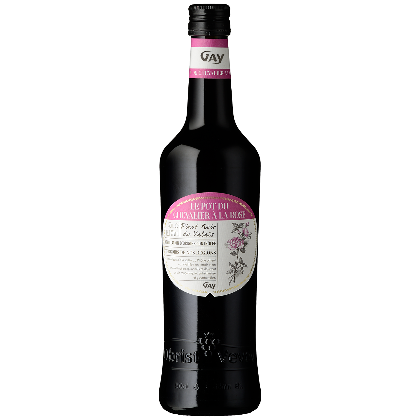 Le Pot du Chevalier à la Rose Maurice Gay, Pinot Noir du Valais AOC