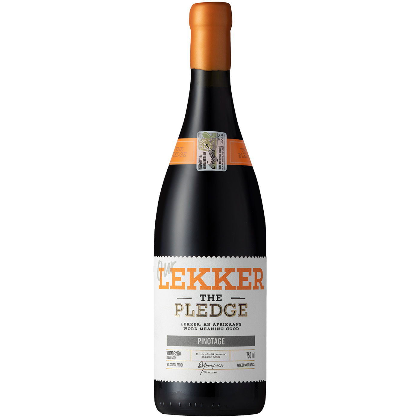 The Pledge Our Lekker Pinotage Coastal Region