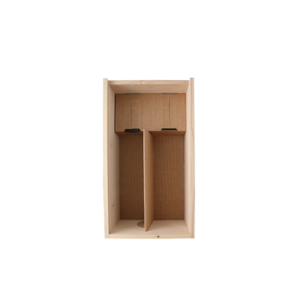 Caissette-bois neutre 75 cl - CB 2