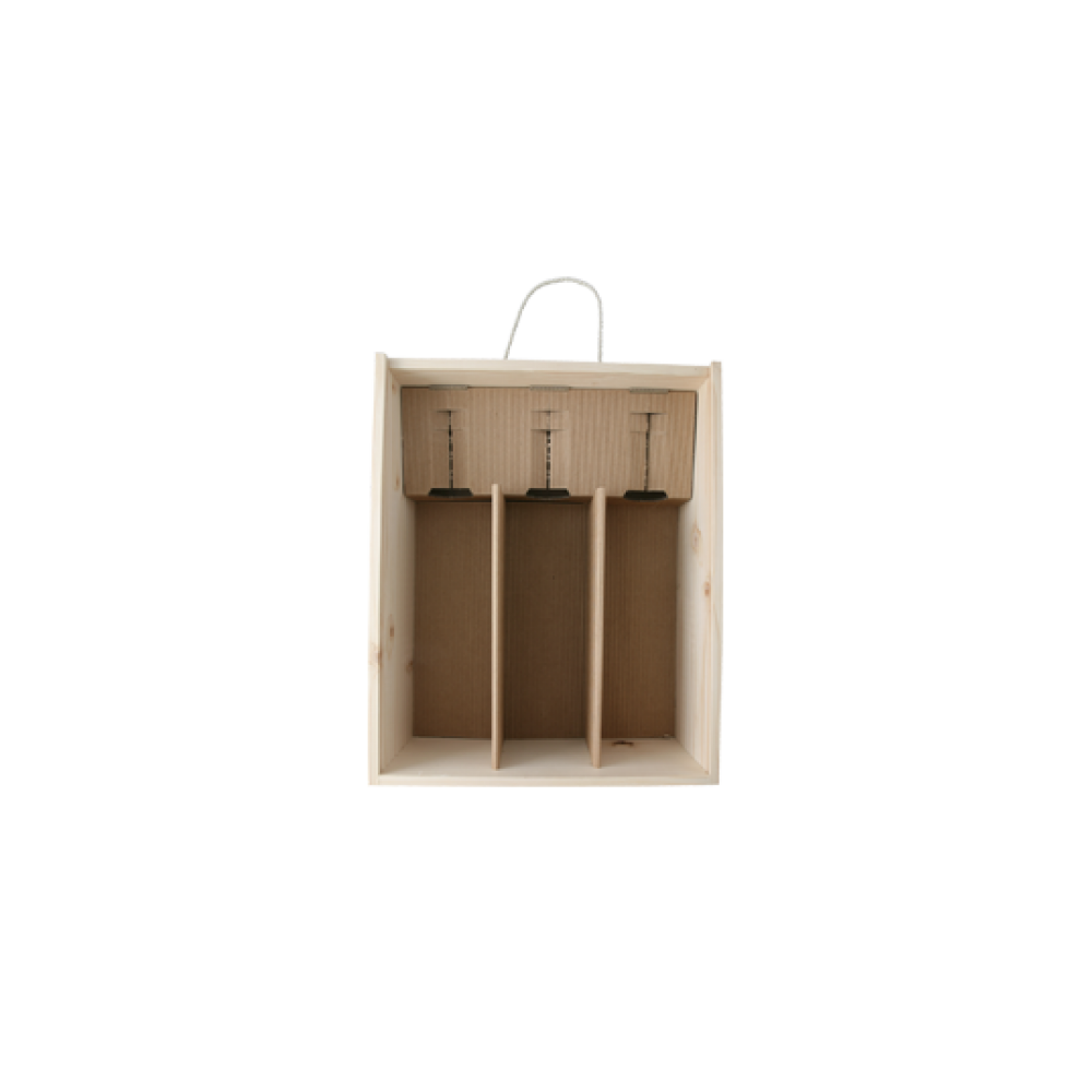 Caissette-bois neutre 75 cl - CB 3