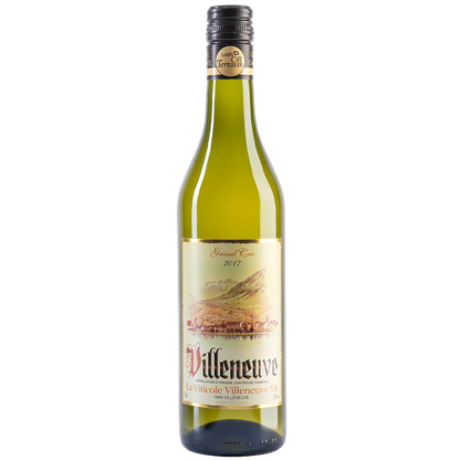 Villeneuve Grand Gru AOC label Terravin